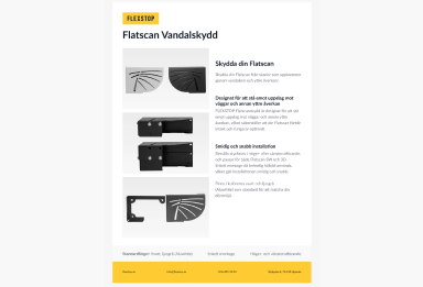 Produktblad Flatscan